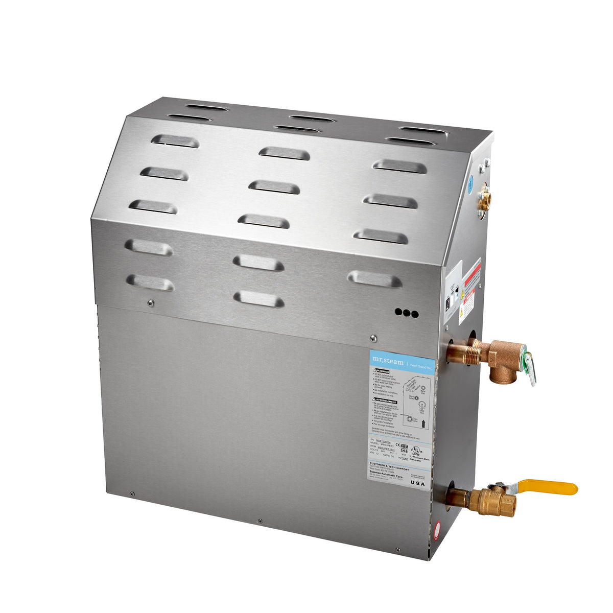 Mr. Steam MSSUPER3RB1X Super 15 kW (15000 W) Steam Shower Generator of 208 Volt & 1-Phase with Express Steam