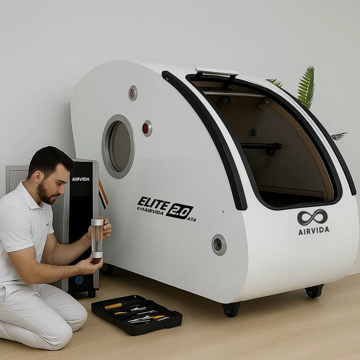 Airvida Elite Sitting Hard Shell Hyperbaric Chamber | 1.3–2.0 ATA