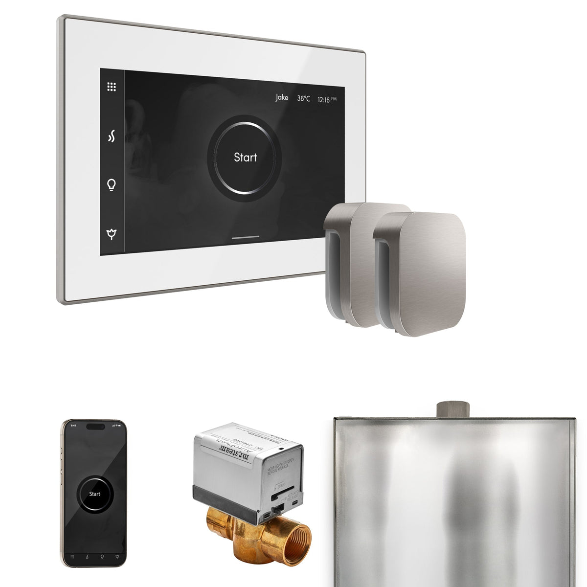 Mr. Steam XButler Max Steam Shower Control Package with iSteamX Control and Steamhead