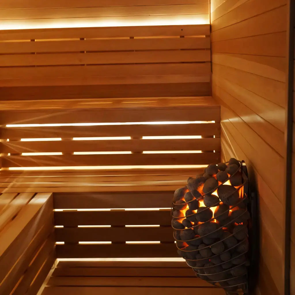 Carbon Smart 7' x 7' x 8' Thermo Poplar Indoor Sauna Kit