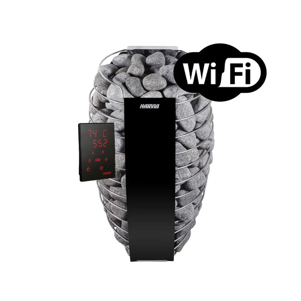 Finnish Sauna Builders Turku 6-Person Barrel Sauna with Terrace & 8kW WiFi Heater
