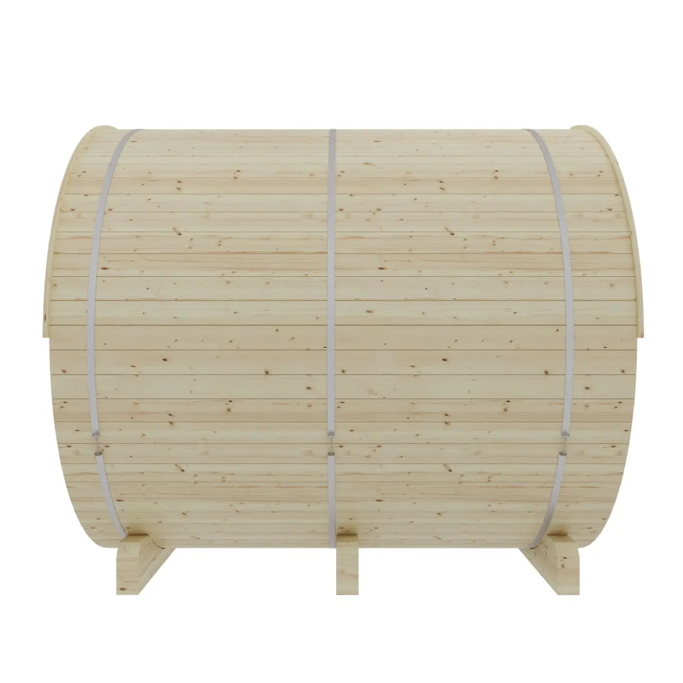 Finnish Sauna Builders Tampere 4-Person Barrel Sauna with 8kW WiFi Heater