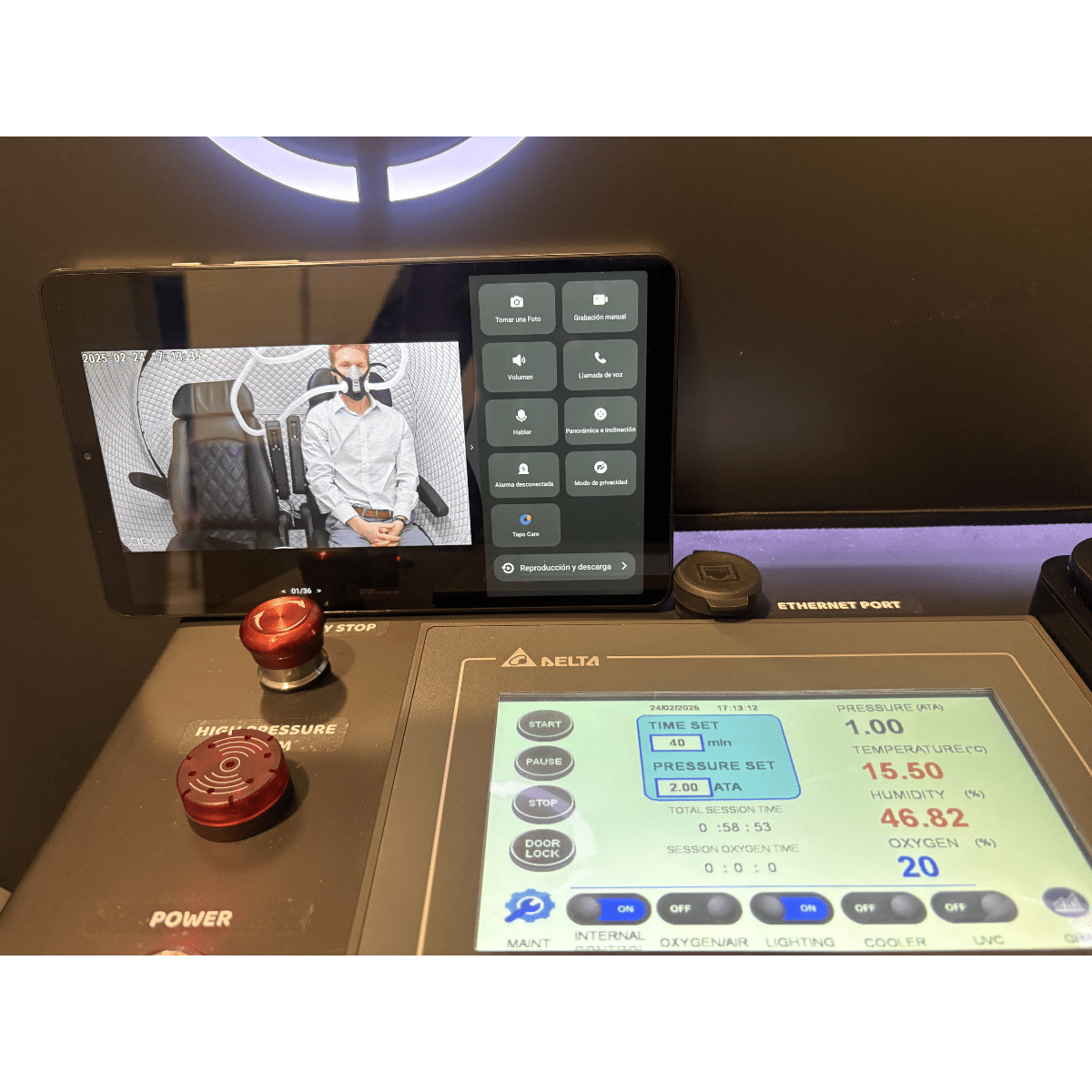 2.0 ATA Hardshell Multiplace Hyperbaric Chamber with BIBS