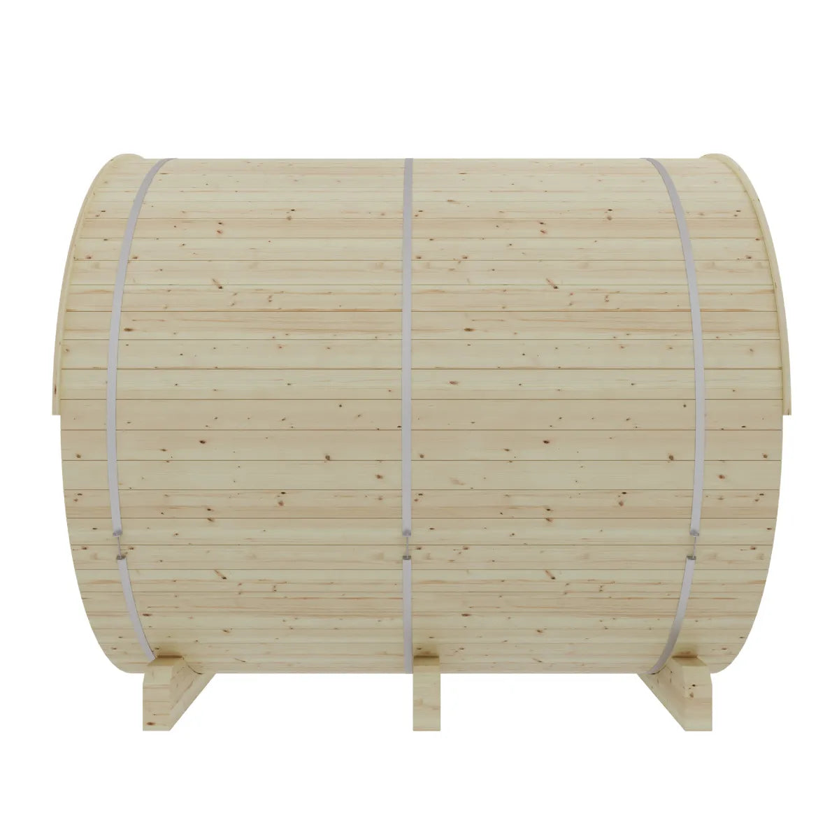 Finnish Sauna Builders Vassa 6-Person Barrel Sauna with 8kW WiFi Heater
