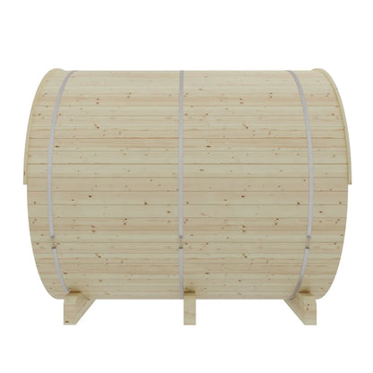 Finnish Sauna Builders Vassa 6-Person Barrel Sauna with 8kW WiFi Heater