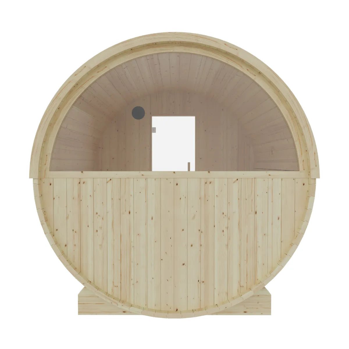 Finnish Sauna Builders Vassa 6-Person Barrel Sauna with 8kW WiFi Heater