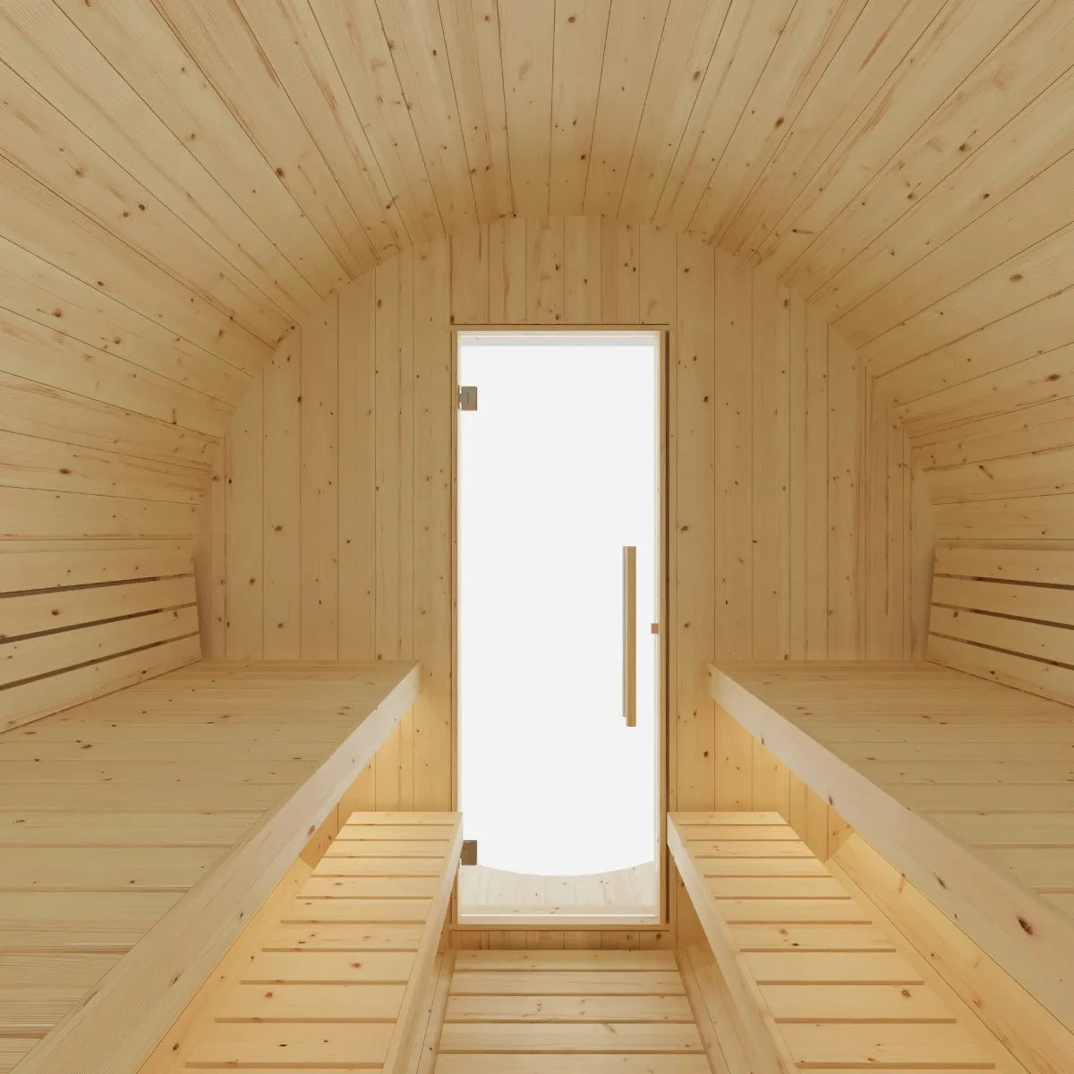 Finnish Sauna Builders Vassa 6-Person Barrel Sauna with 8kW WiFi Heater