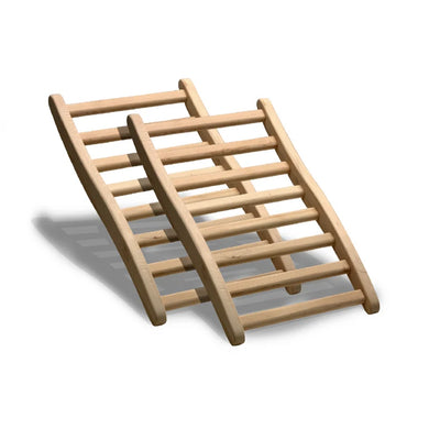Dynamic Canadian Hemlock S-Shaped Sauna Backrest – 2 Pack