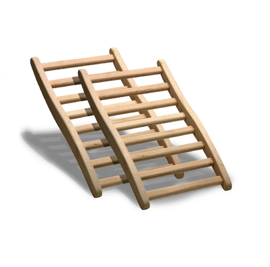 Dynamic Canadian Hemlock S-Shaped Sauna Backrest – 2 Pack