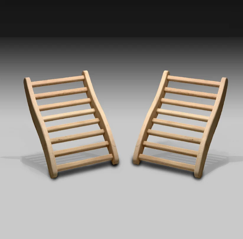 Dynamic Canadian Hemlock S-Shaped Sauna Backrest – 2 Pack