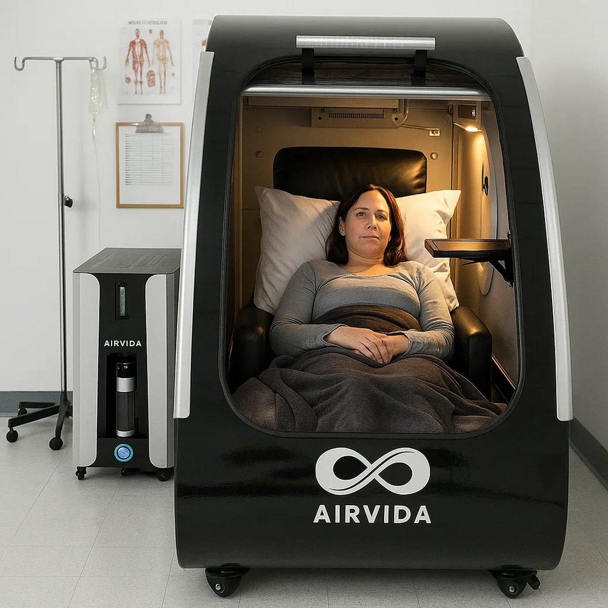 Airvida Elite Sitting Hard Shell Hyperbaric Chamber | 1.3–2.0 ATA