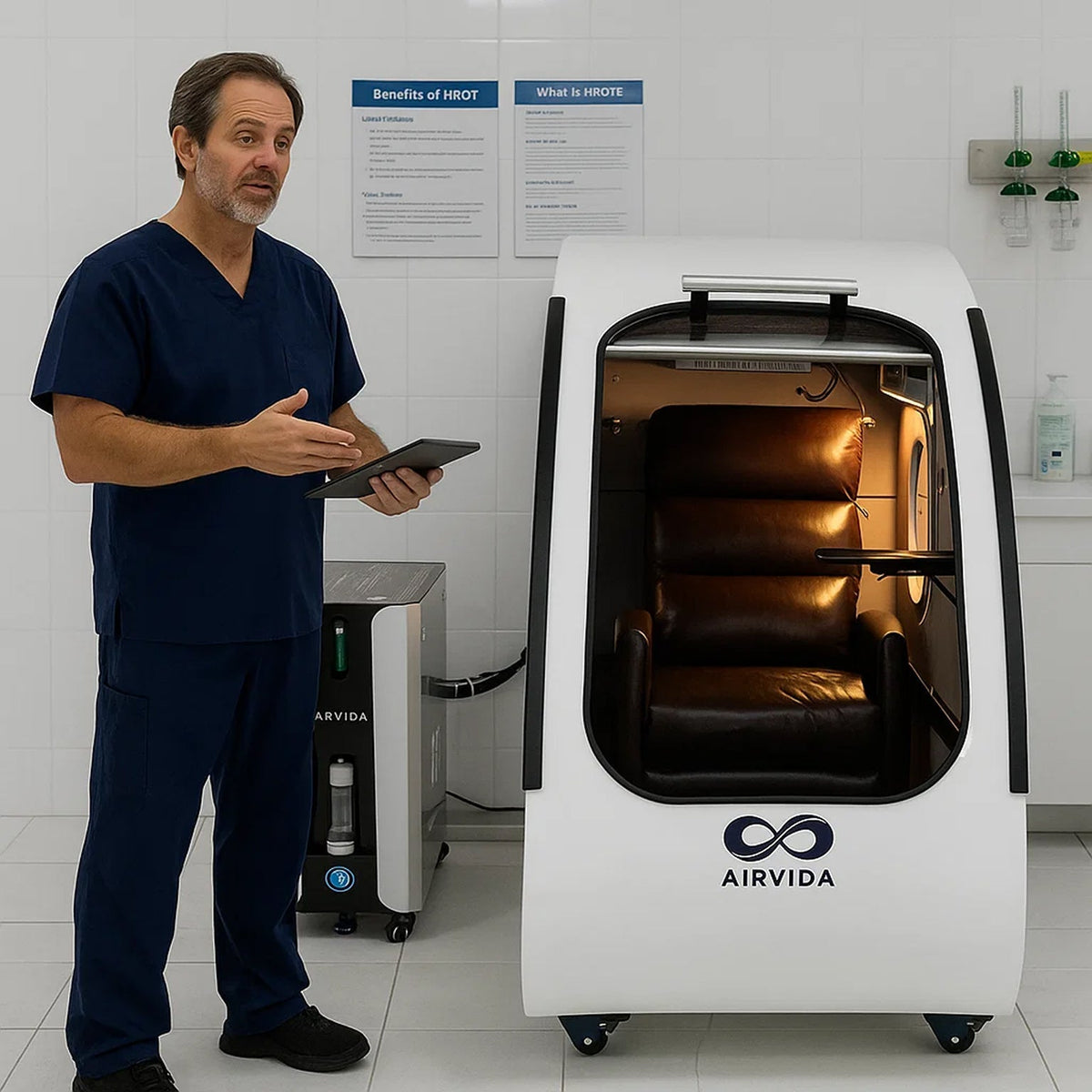 Airvida Elite Sitting Hard Shell Hyperbaric Chamber | 1.3–2.0 ATA